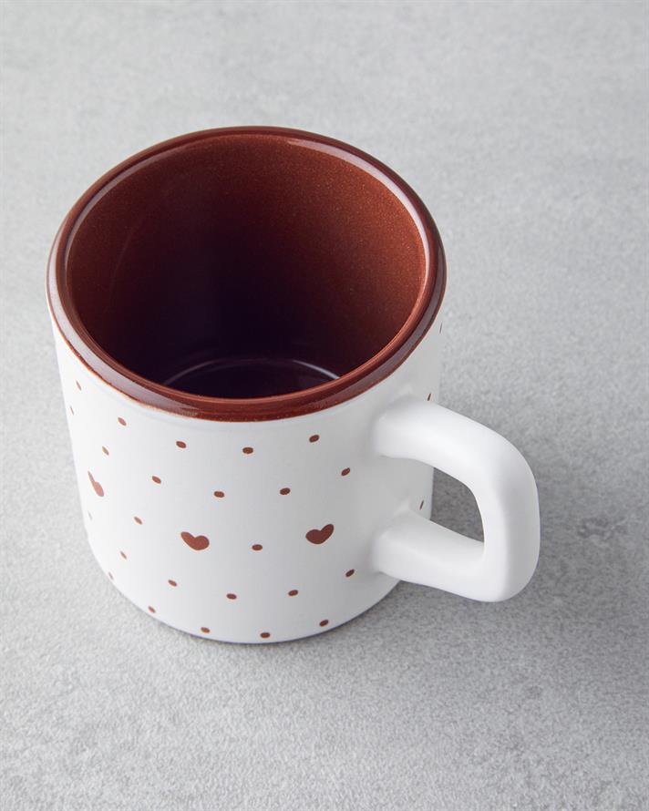 Remixy Seramik 2li Kahve Fincan Takımı 110 ml Bordo