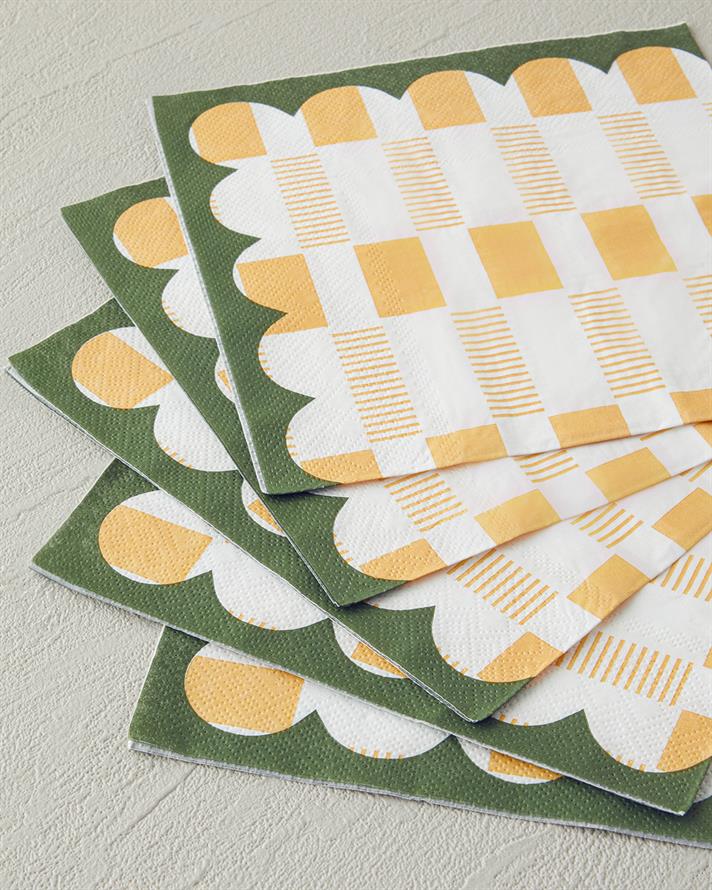 Retro Art 20li Kağıt Peçete Sarı