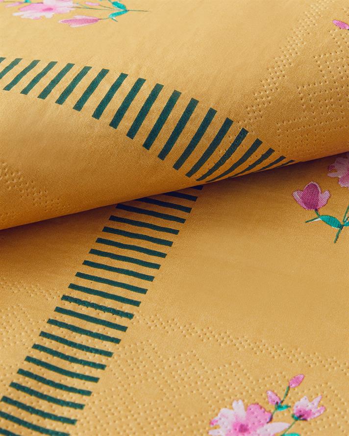 Retro Blossom 20li Kağıt Peçete Turuncu