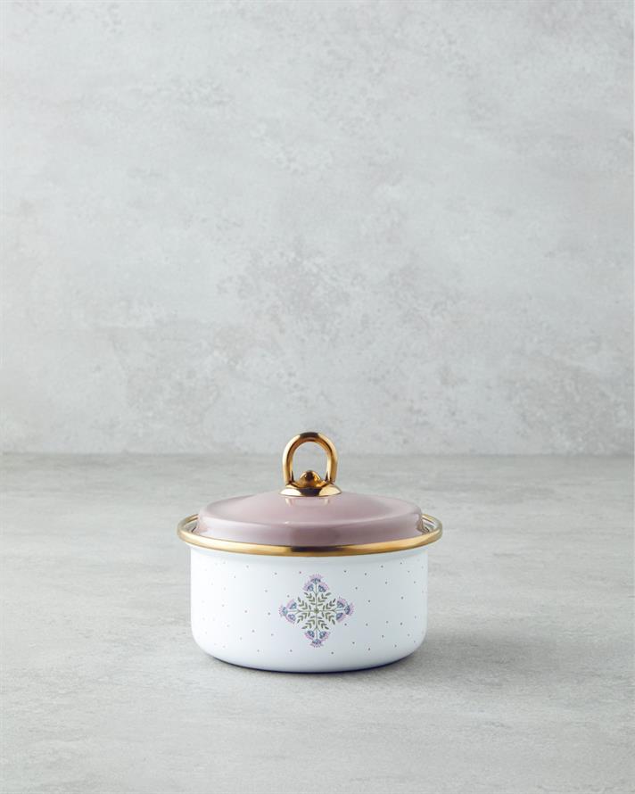 Retro Pink Emaye Baharatlık Pembe