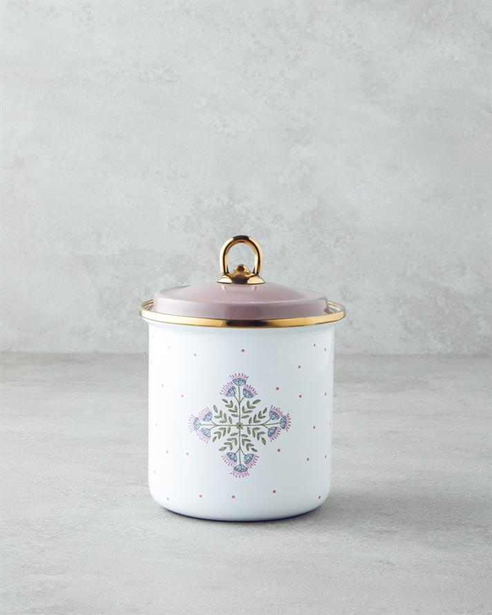 Retro Pink Emaye Baharatlık Pembe