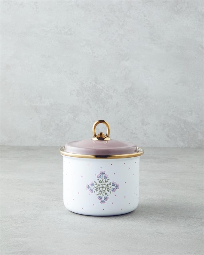 Retro Pink Emaye Baharatlık Pembe