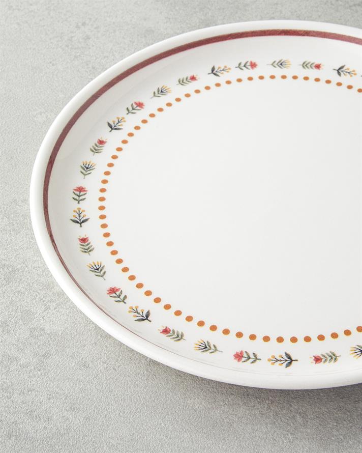 Retro Seramik Kahvaltı Takımı 10 parça 4 kişilik Renkli