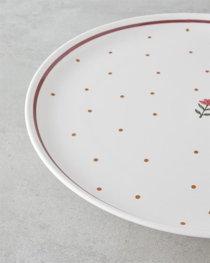 Retro Seramik Pasta Seti 13 parça 6 kişilik Renkli