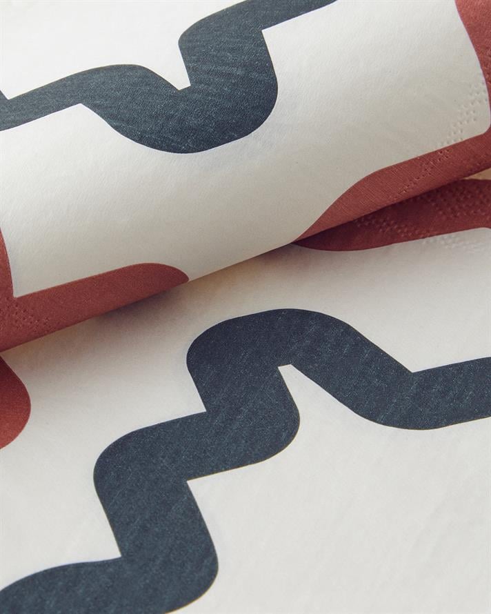 Retro Shapes 20li Kağıt Peçete Pembe