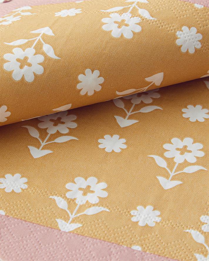 Retro Style 20li Kağıt Peçete Pembe