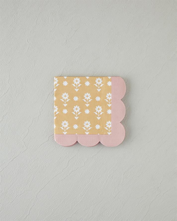 Retro Style 20li Kağıt Peçete Pembe