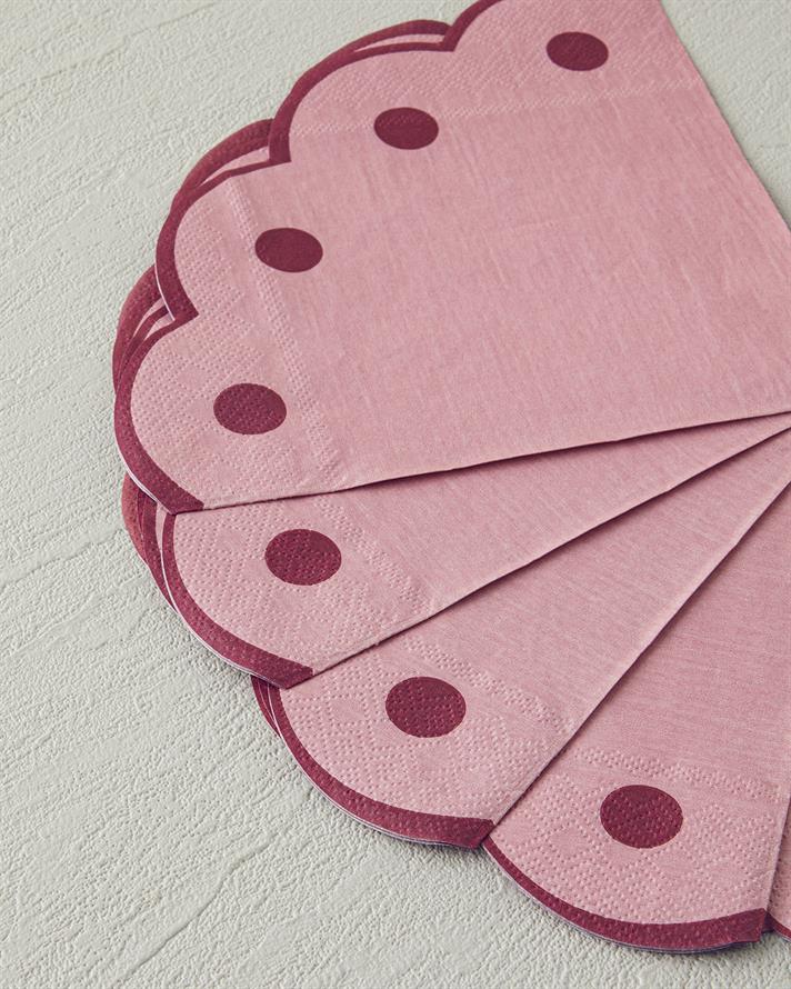 Retro Waves 20li Kağıt Peçete Pembe