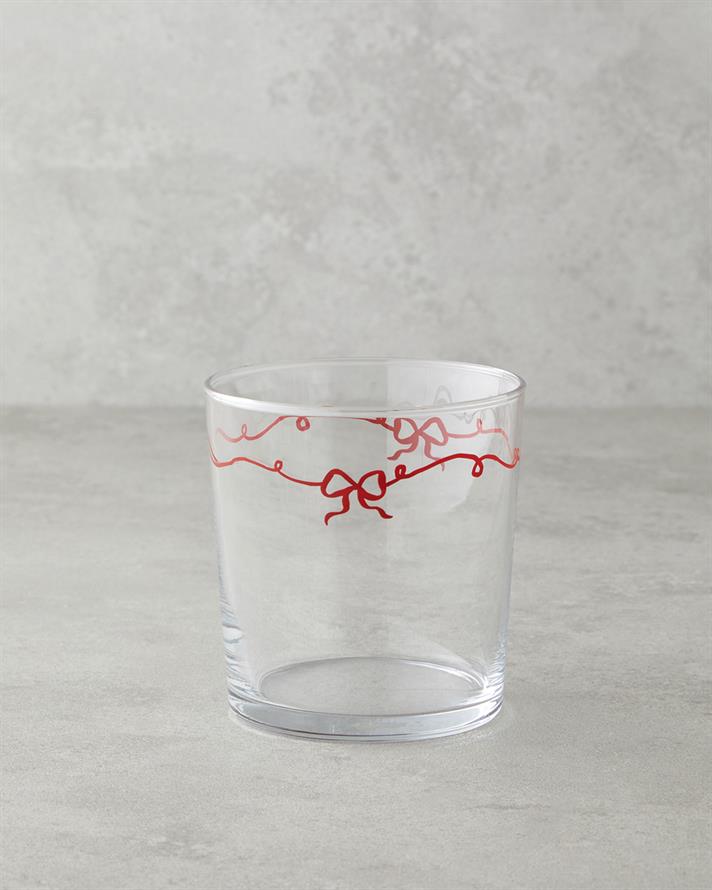 Ribbon Joy Cam 2li Bardak 380 ml Kırmızı - Yeşil