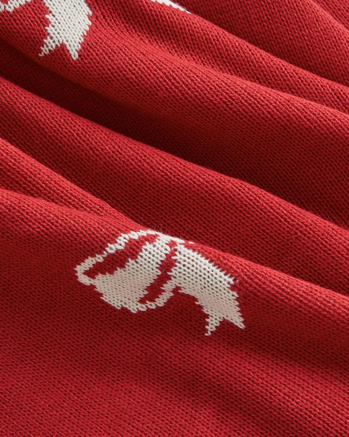 Ribbon Joy Koltuk Şalı 130x170 cm Kırmızı