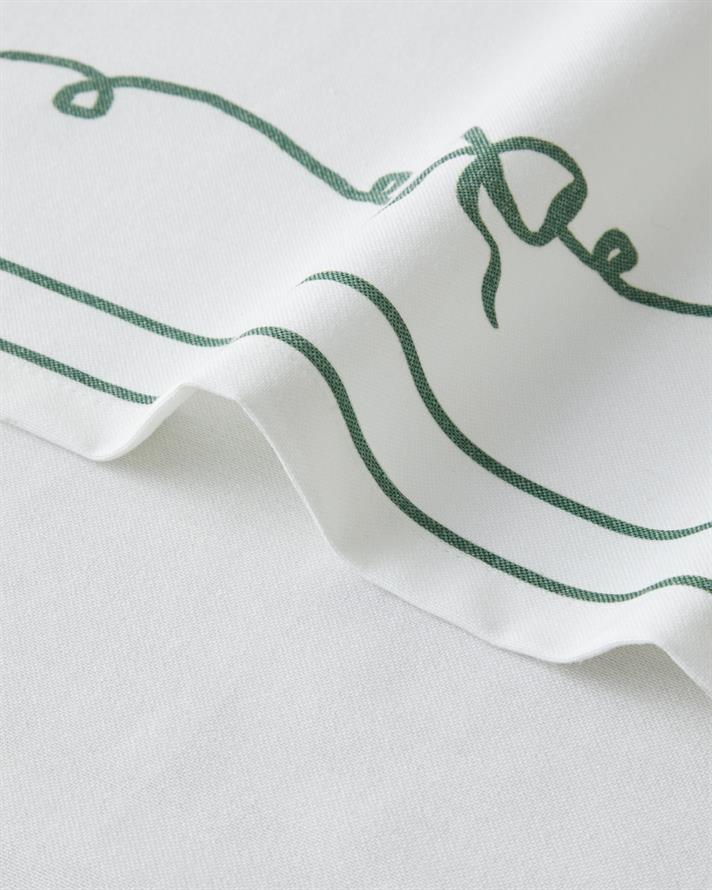 Ribbon Joy Runner 40x140 cm Yeşil-Beyaz