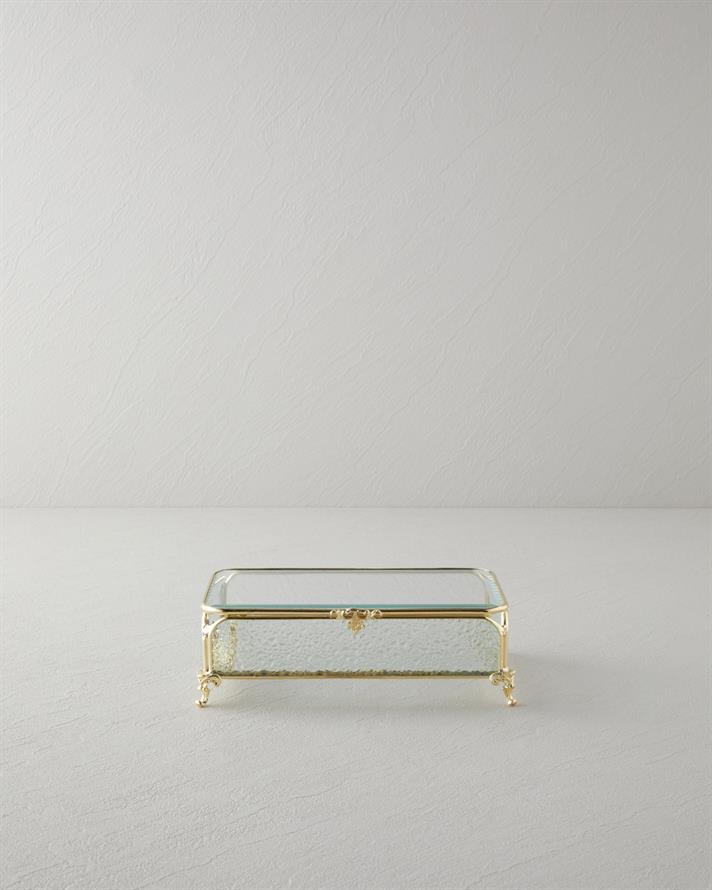 Rina Dekoratif Kutu 18x12x6 cm Gold