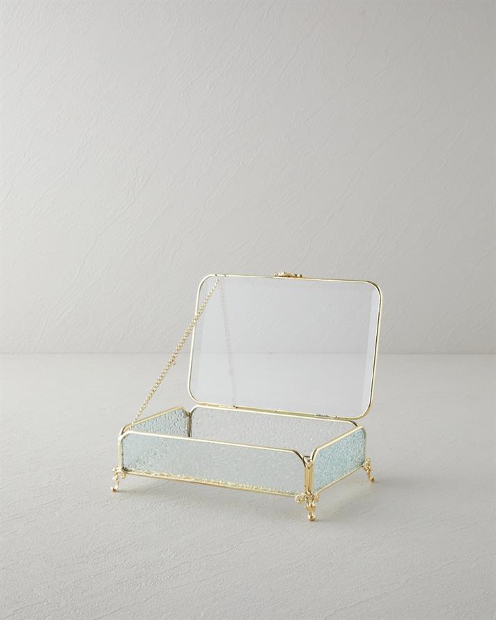 Rina Dekoratif Kutu 18x12x6 cm Gold
