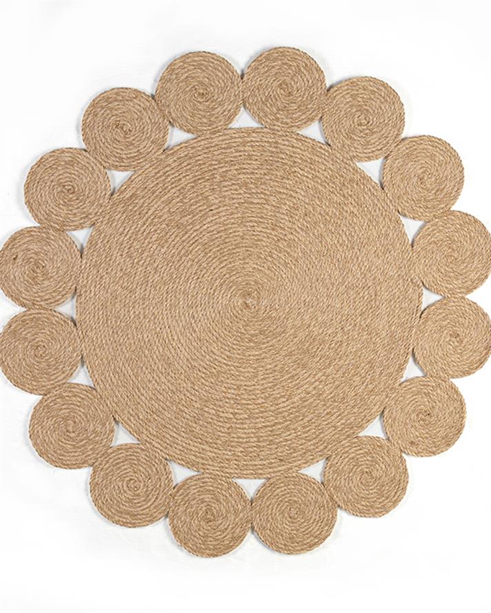 Ring Dekoratif Jüt Kilim Naturel