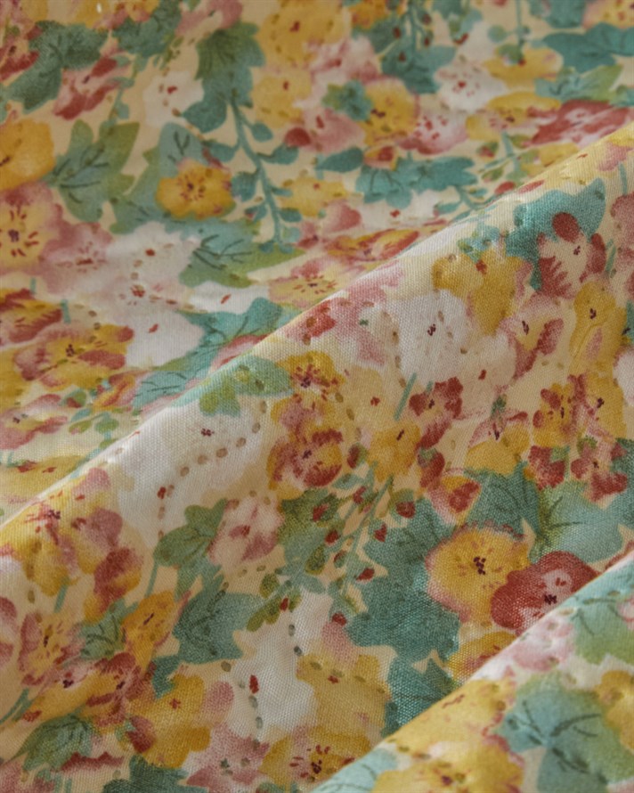 Ripple Bloom Çift Kişilik Çok Amaçlı Örtü 200x220 cm Turuncu