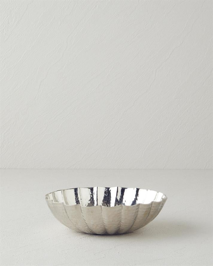 Rita Metal Dekoratif Tabak 15 x 15 x 4.5 cm Silver