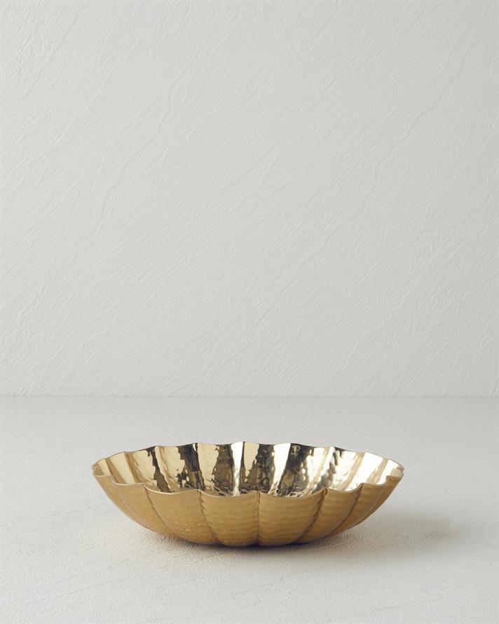 Rita Metal Dekoratif Tabak 18x18x4,5 cm Gold