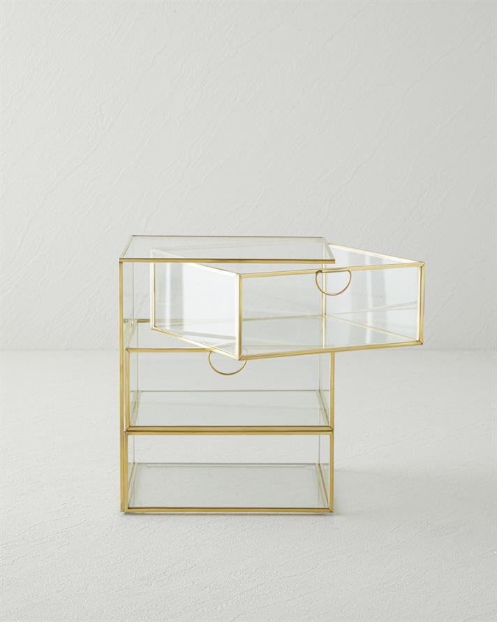 Roese Dekoratif Kutu 15x15x18 cm Gold