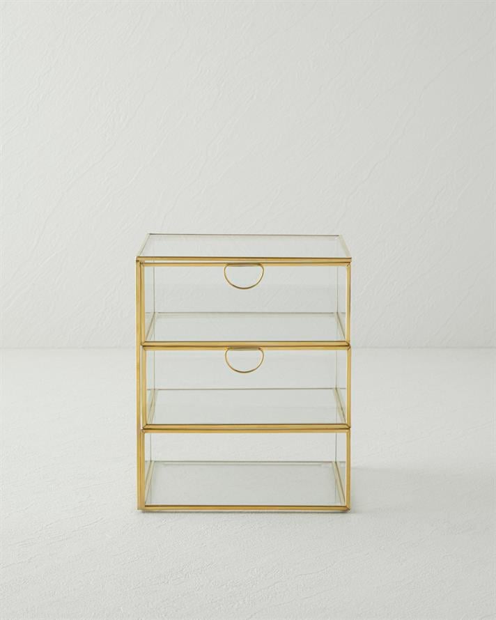 Roese Dekoratif Kutu 15x15x18 cm Gold