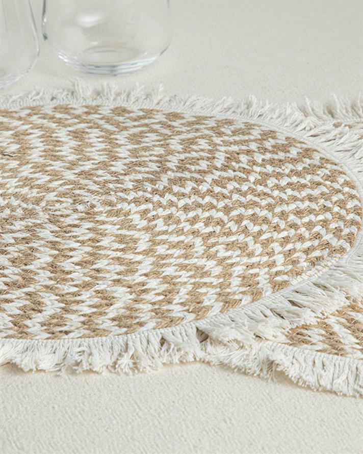 Rolena %50 Pamuk %50 Jüt 2li Amerikan Servis 35 cm Krem