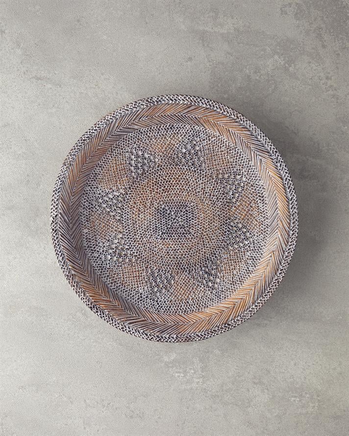 Rony Polyresin Dekoratif Tepsi Kahve