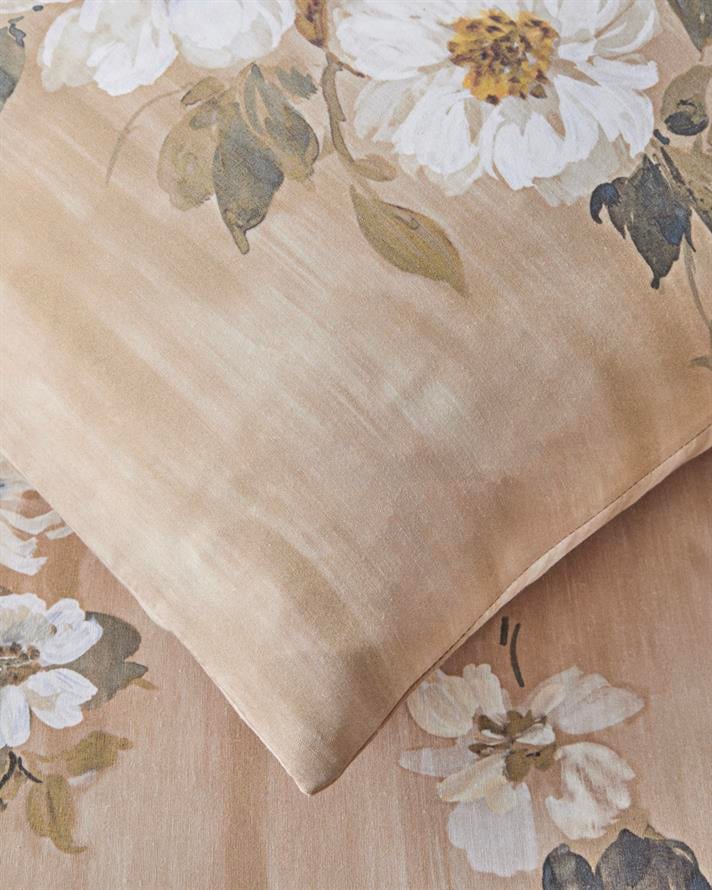 Rose Bright Dijital Baskılı Kolay Ütülenir Tek Kişilik Çarşaflı Nevresim Takımı 160x220 cm Kahverengi