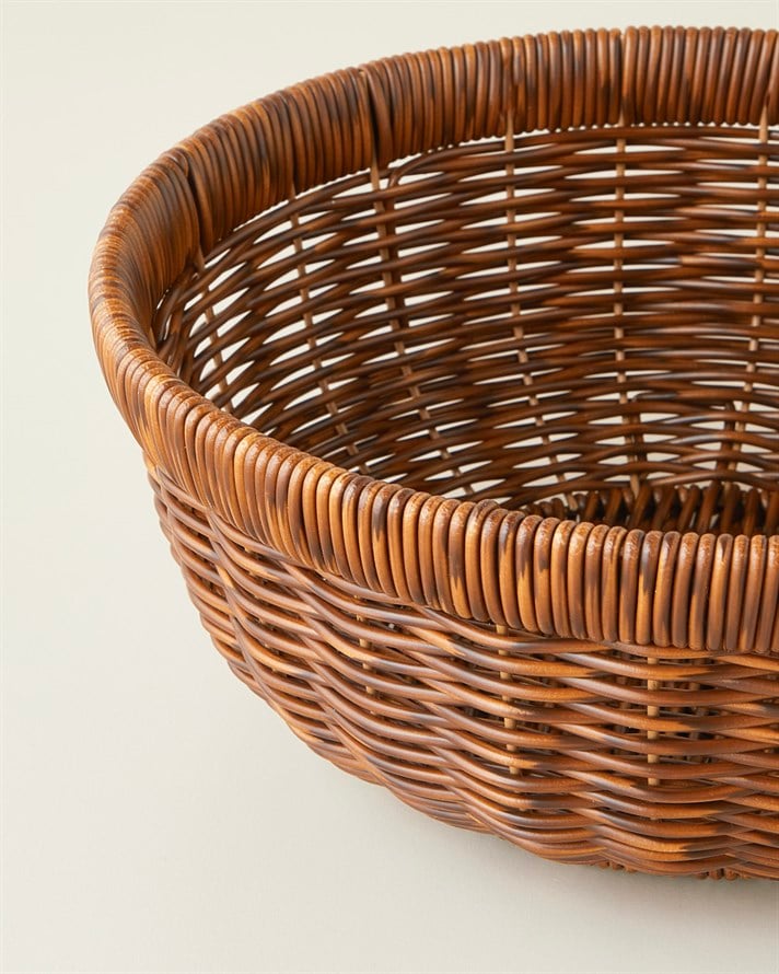 Roselle Rattan Sunumluk 26x10,5 cm Kahverengi