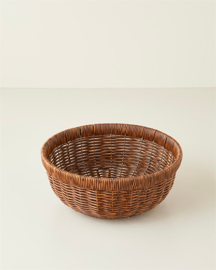 Roselle Rattan Sunumluk 26x10,5 cm Kahverengi