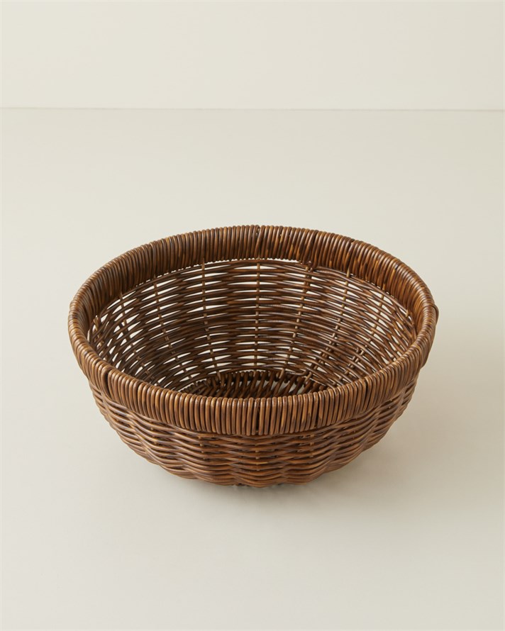 Roselle Rattan Sunumluk 23x9,5 cm Kahverengi