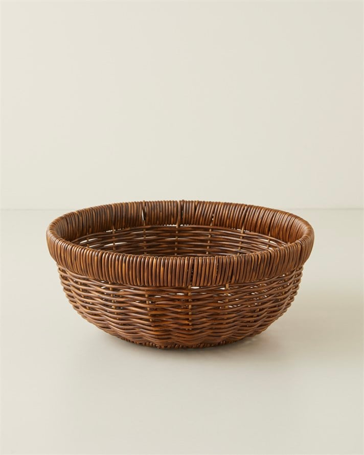Roselle Rattan Sunumluk 23x9,5 cm Kahverengi