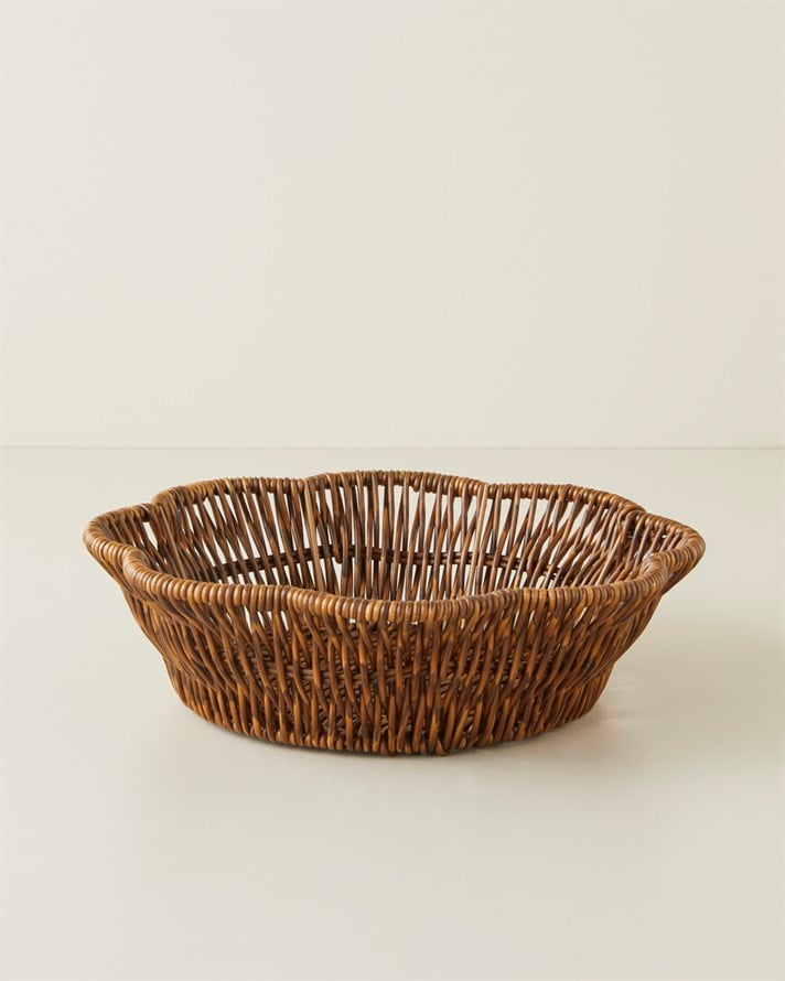 Roselle Rattan Sunumluk Kahverengi