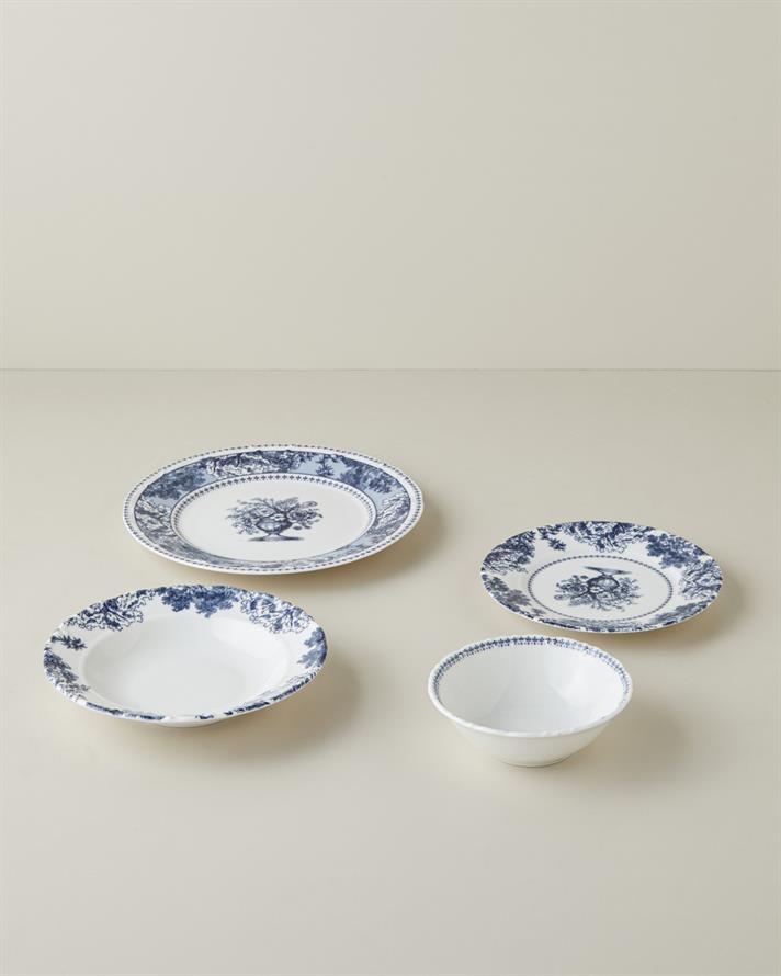 Rosen Porselen Yemek Takımı 24 Parça 6 Kişilik Lacivert