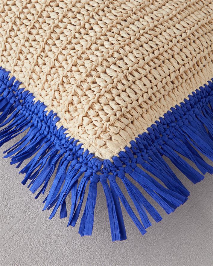 Arzu Sabancı Rosia Hasır Dekoratif Kırlent Naturel