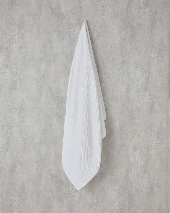 Rosita Microcotton Pamuklu Banyo Havlusu 90x150 cm Beyaz