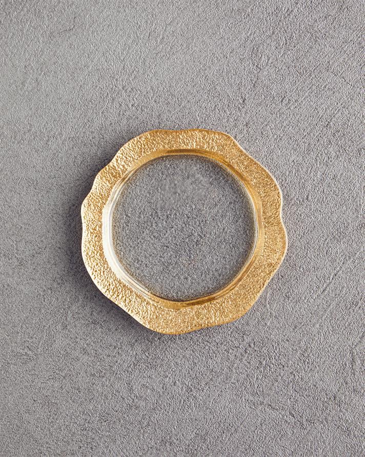 Rowan Cam Pasta Tabağı 12.5 cm Gold