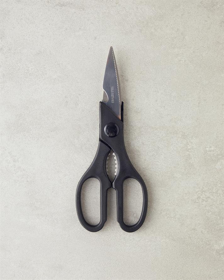 Rowena Metal Mutfak Makası Mutfak Gereci 21 cm Siyah