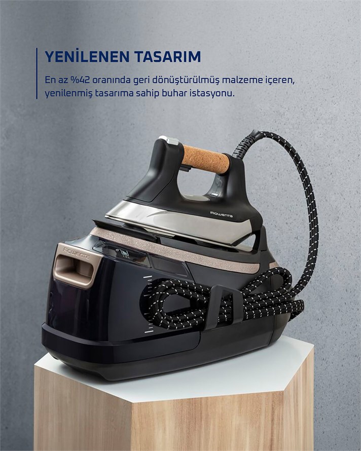 Rowenta Eco Steam Pro DG9661 Buhar Kazanlı Ütü 2800 W Siyah-Bej