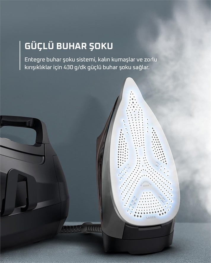 Rowenta Perfect Steam Pro DG8622 Buhar Kazanlı Ütü 2400W Siyah