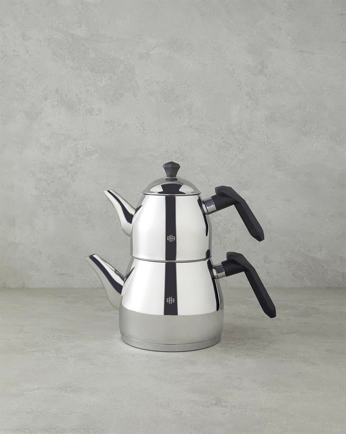 Roxane Çelik Mini Boy Çaydanlık Siyah