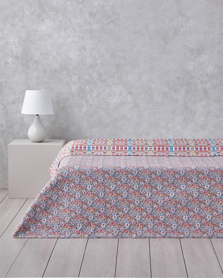 Ruby Blossom King Size Çok Amaçlı Örtü 240x220 cm Kırmızı