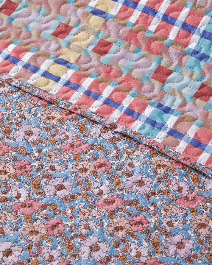 Ruby Blossom Tek Kişilik Çok Amaçlı Örtü 160x220 cm Kırmızı