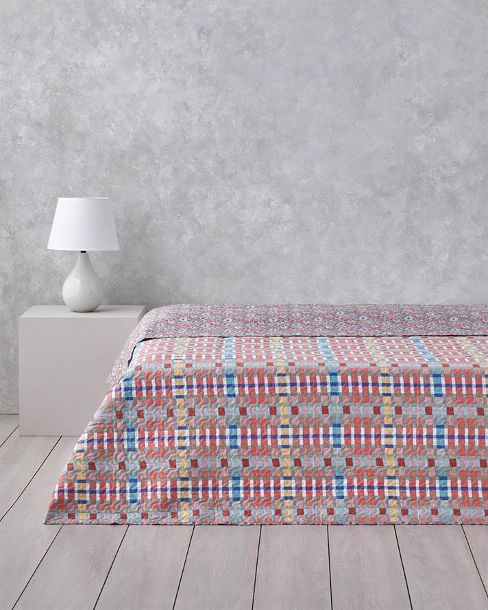 Ruby Blossom Tek Kişilik Çok Amaçlı Örtü 160x220 cm Kırmızı