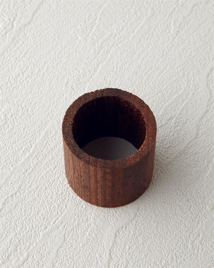Rustic Iroco Peçete Halkası 3,5x4 Cm Kahverengi