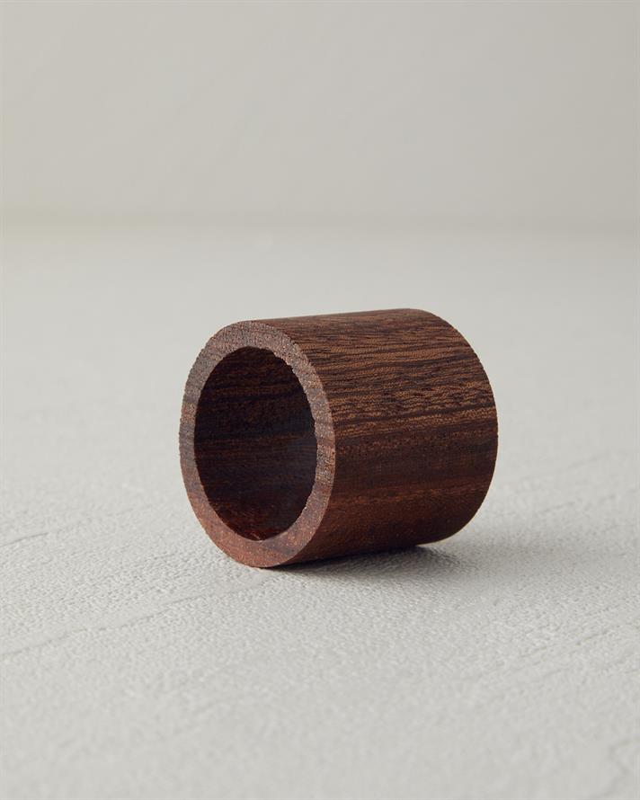 Rustic Iroco Peçete Halkası 3,5x4 Cm Kahverengi