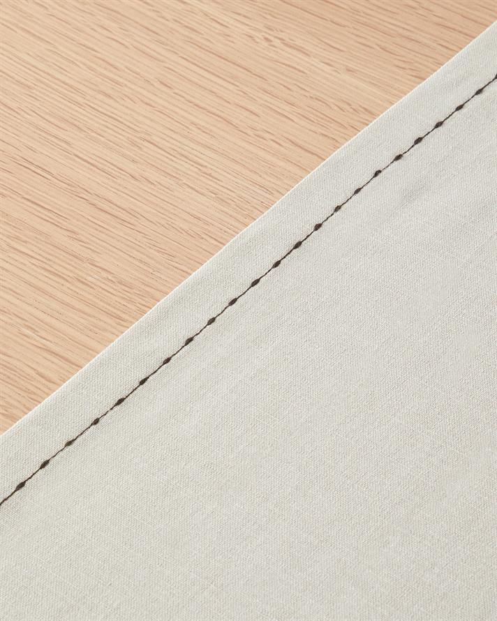 Rustic Linen Pamuk Runner 40x140 cm Bej