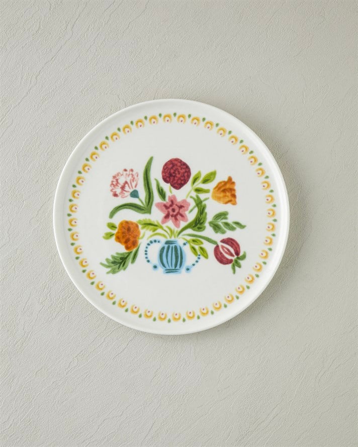 Rustic Porselen Pasta Seti 7 parça 6 kişilik Renkli