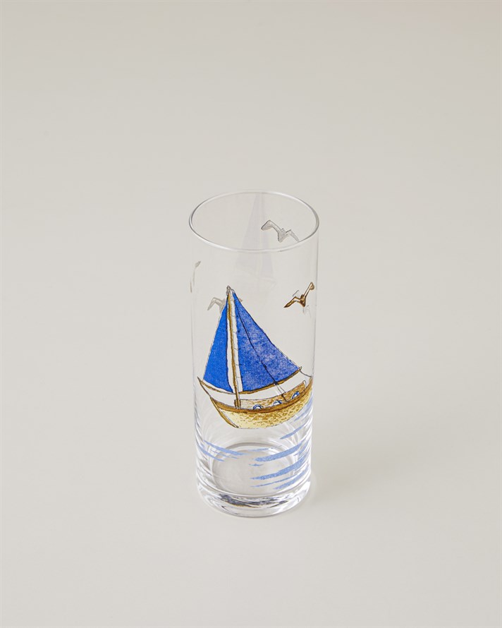 Sail Whisper Cam 6lı Bardak 180 ml Kırmızı - Mavi