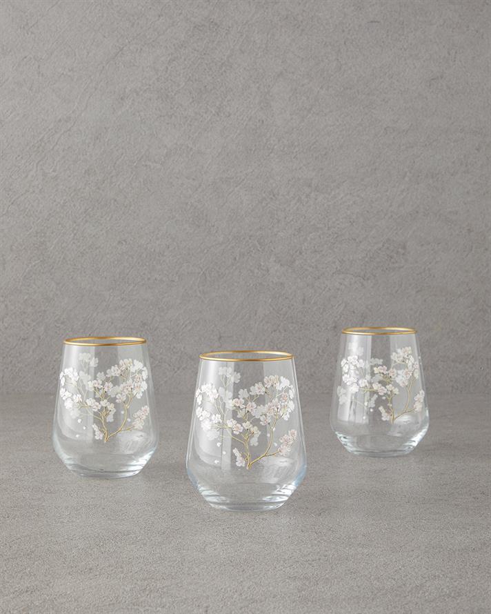 Sakura Dream Cam Kahve Yanı Bardak Şeffaf