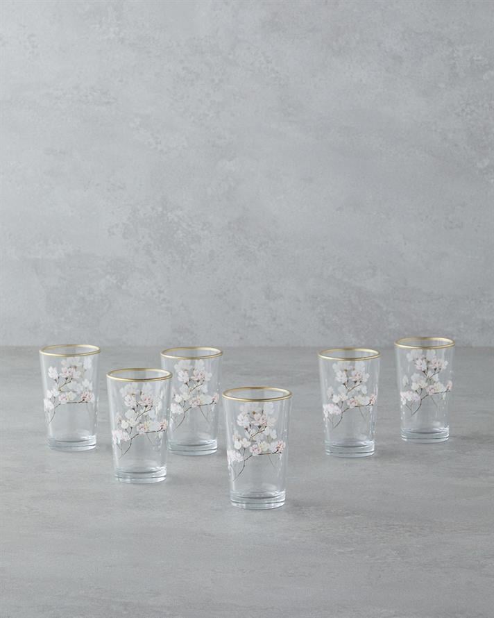 Sakura Dream Cam Kahve Yanı Bardak Şeffaf