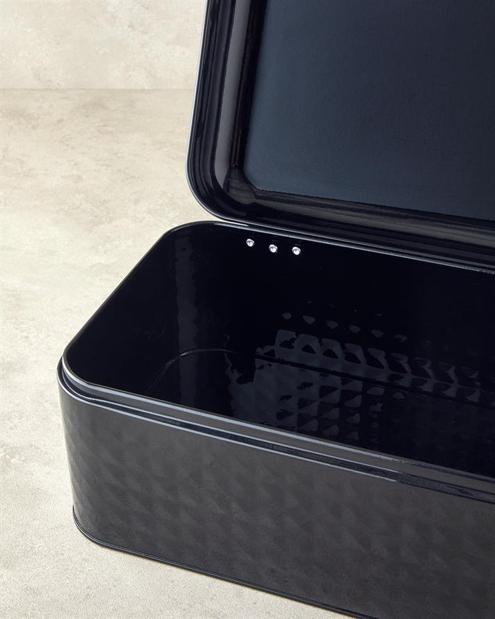 Salina Metal 4lü Saklama Kabı 1.3 L x 9 L Siyah